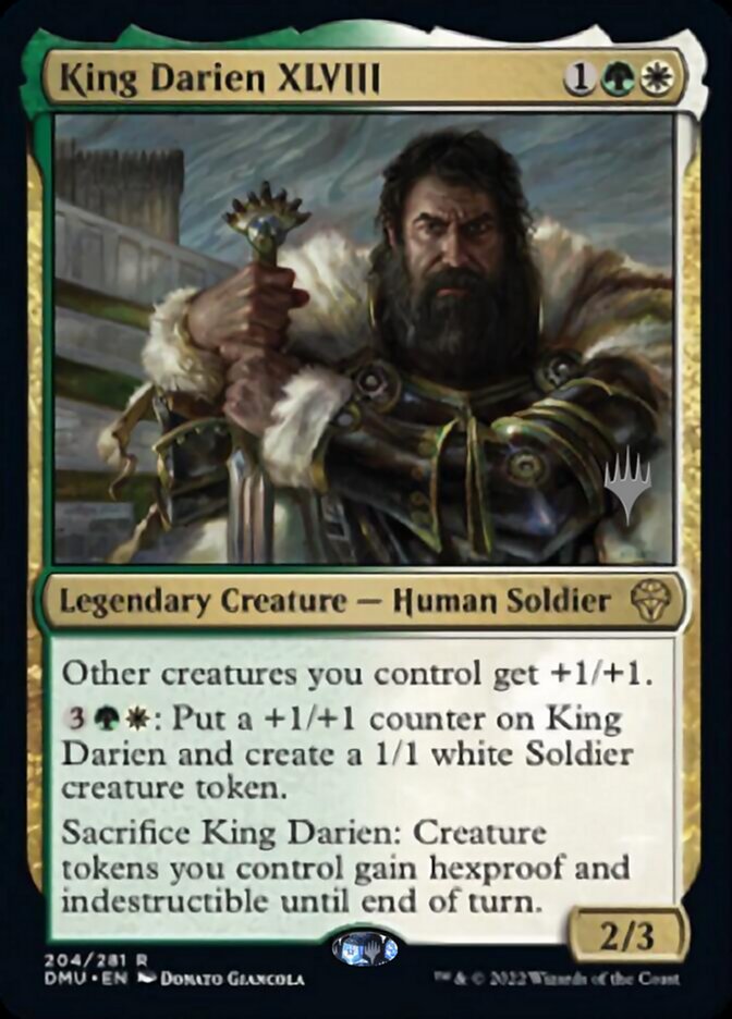 King Darien XLVIII (Promo Pack) [Dominaria United Promos] | Galactic Gamez