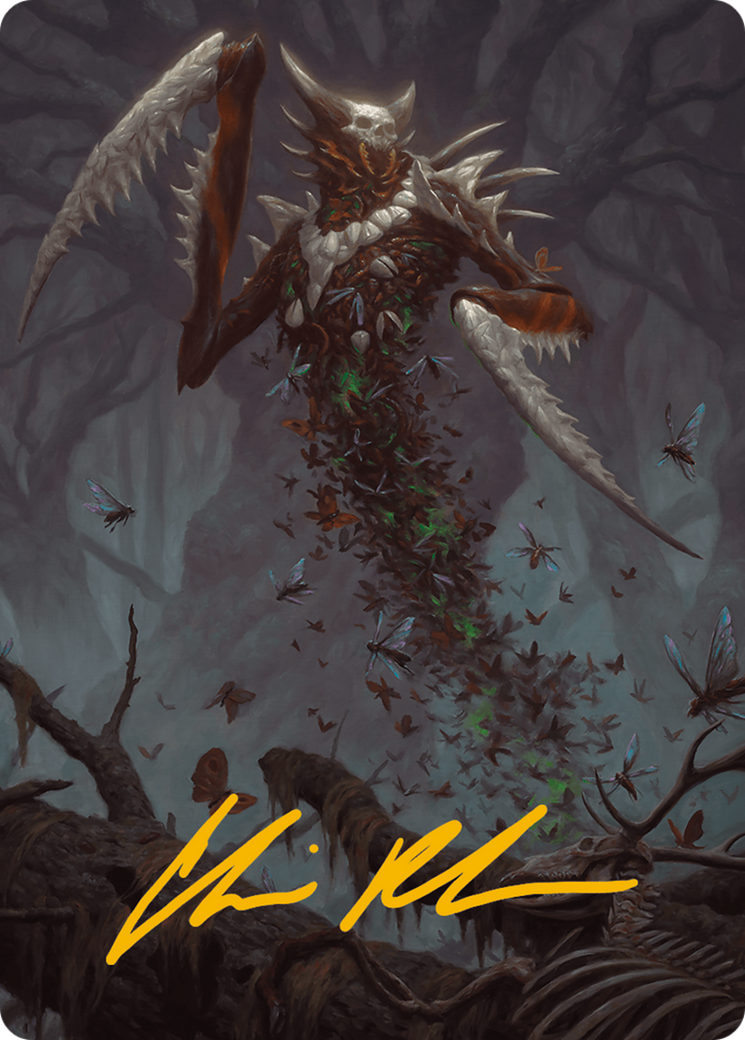 Grist, the Plague Swarm Art Card (Gold-Stamped Signature) [Modern Horizons 3 Art Series] | Galactic Gamez