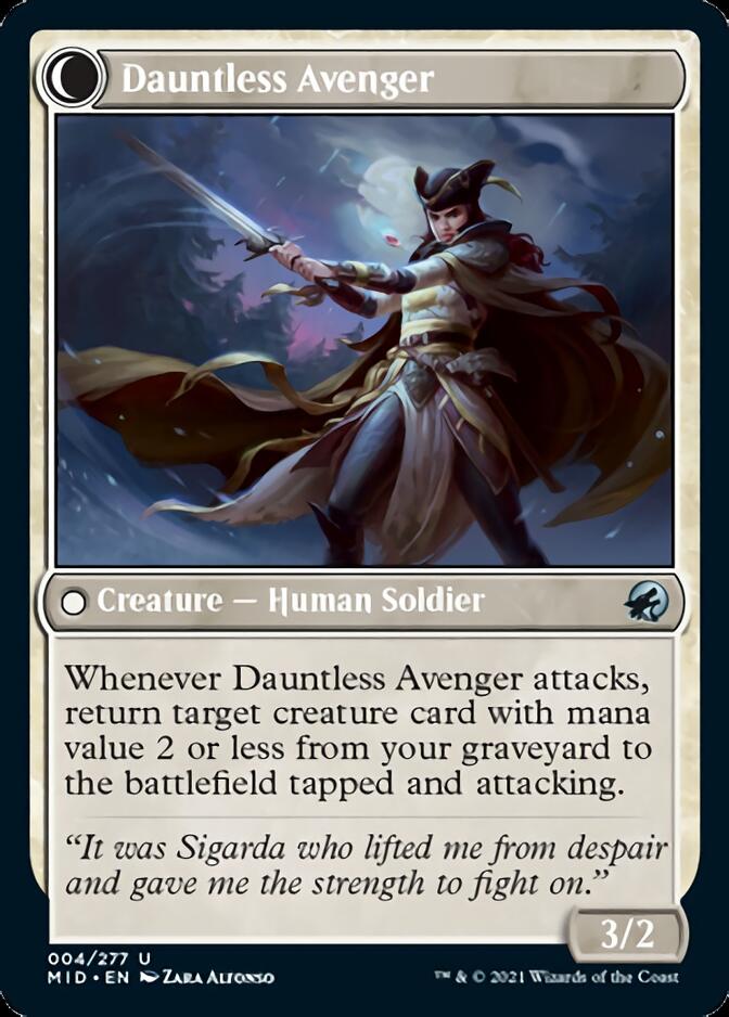 Bereaved Survivor // Dauntless Avenger [Innistrad: Midnight Hunt] | Galactic Gamez