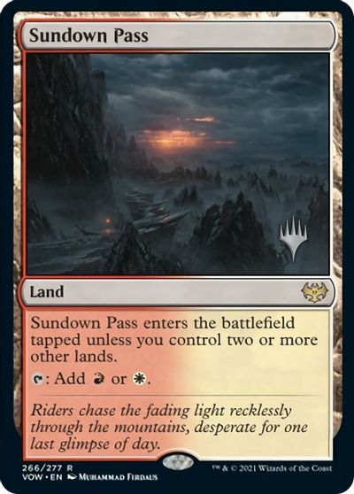 Sundown Pass (Promo Pack) [Innistrad: Crimson Vow Promos] | Galactic Gamez