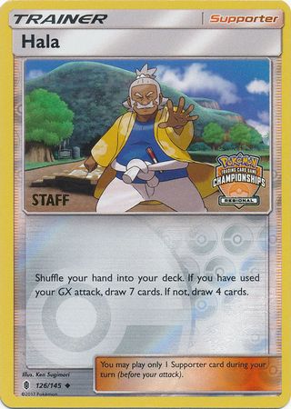 Hala (126/145) (Regional Championship Promo Staff) [Sun & Moon: Guardians Rising] | Galactic Gamez