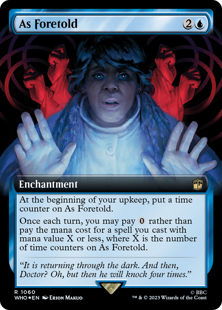 As Foretold (Extended Art) (Surge Foil) [Doctor Who] | Galactic Gamez