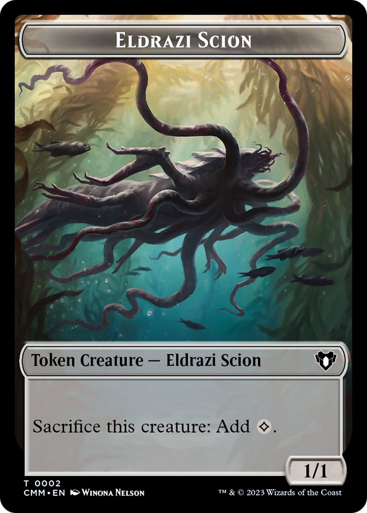 Eldrazi Scion // Myr Double-Sided Token [Commander Masters Tokens] | Galactic Gamez