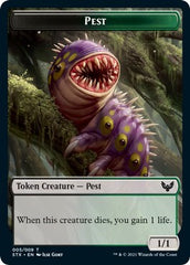 Elemental // Pest Double-Sided Token [Strixhaven: School of Mages Tokens] | Galactic Gamez