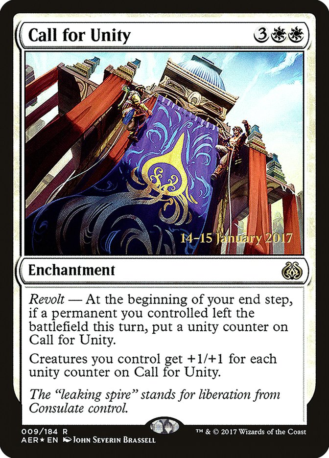 Call for Unity [Aether Revolt Prerelease Promos] | Galactic Gamez