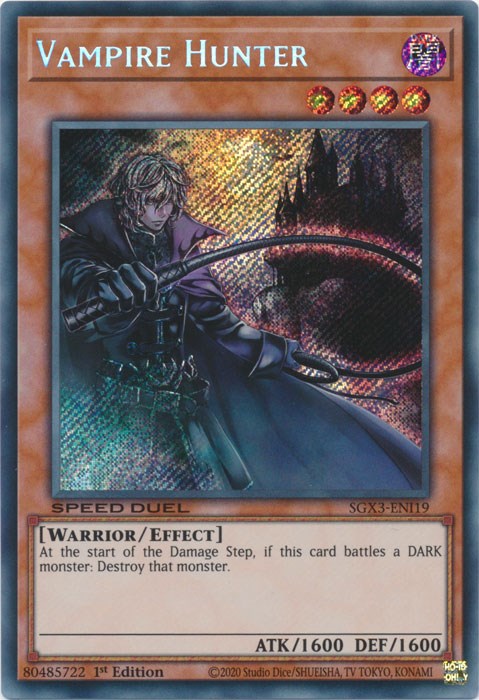 Vampire Hunter [SGX3-ENI19] Secret Rare | Galactic Gamez