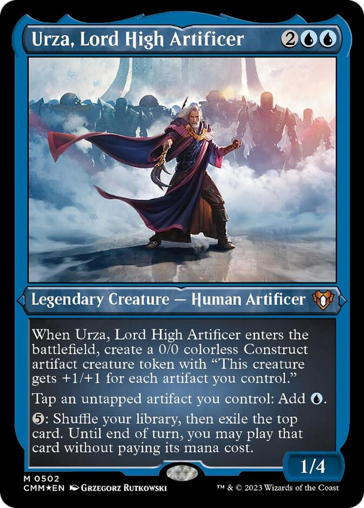 Urza, Lord High Artificer (Foil Etched) [Commander Masters] | Galactic Gamez