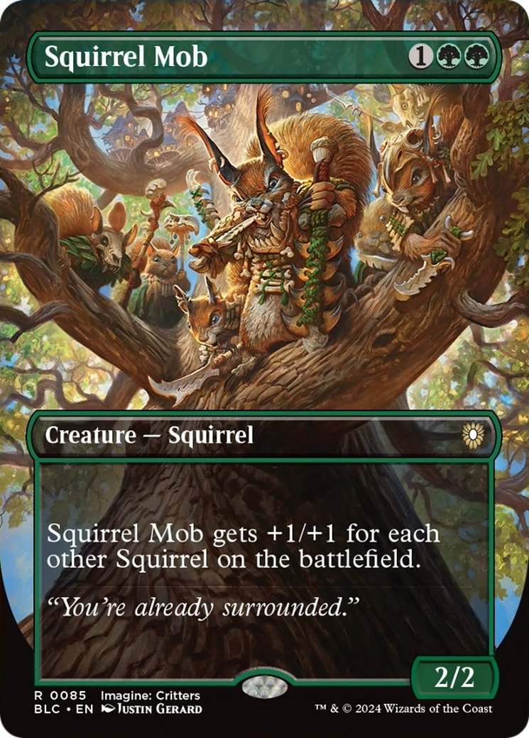 Squirrel Mob (Borderless) [Bloomburrow Commander] | Galactic Gamez