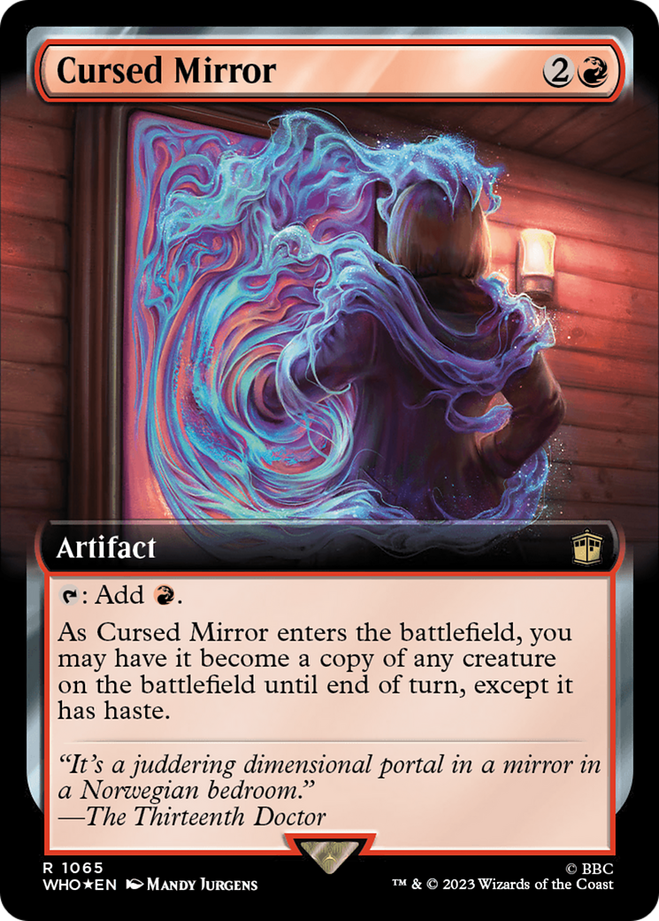 Cursed Mirror (Extended Art) (Surge Foil) [Doctor Who] | Galactic Gamez