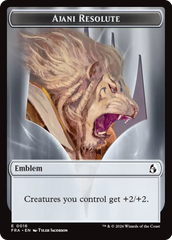 Ajani's Pridemate // Ajani Resolute Double-Sided Token [Reality Fracture Tokens] | Galactic Gamez