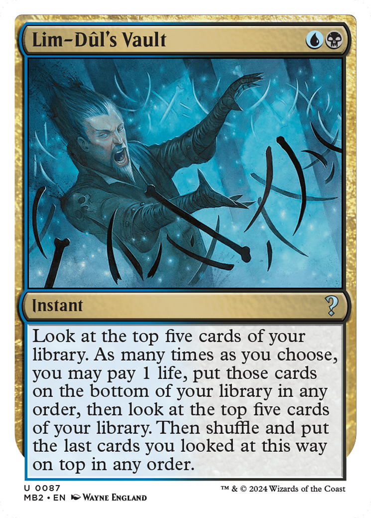 Lim-Dul's Vault (White Border) [Mystery Booster 2] | Galactic Gamez