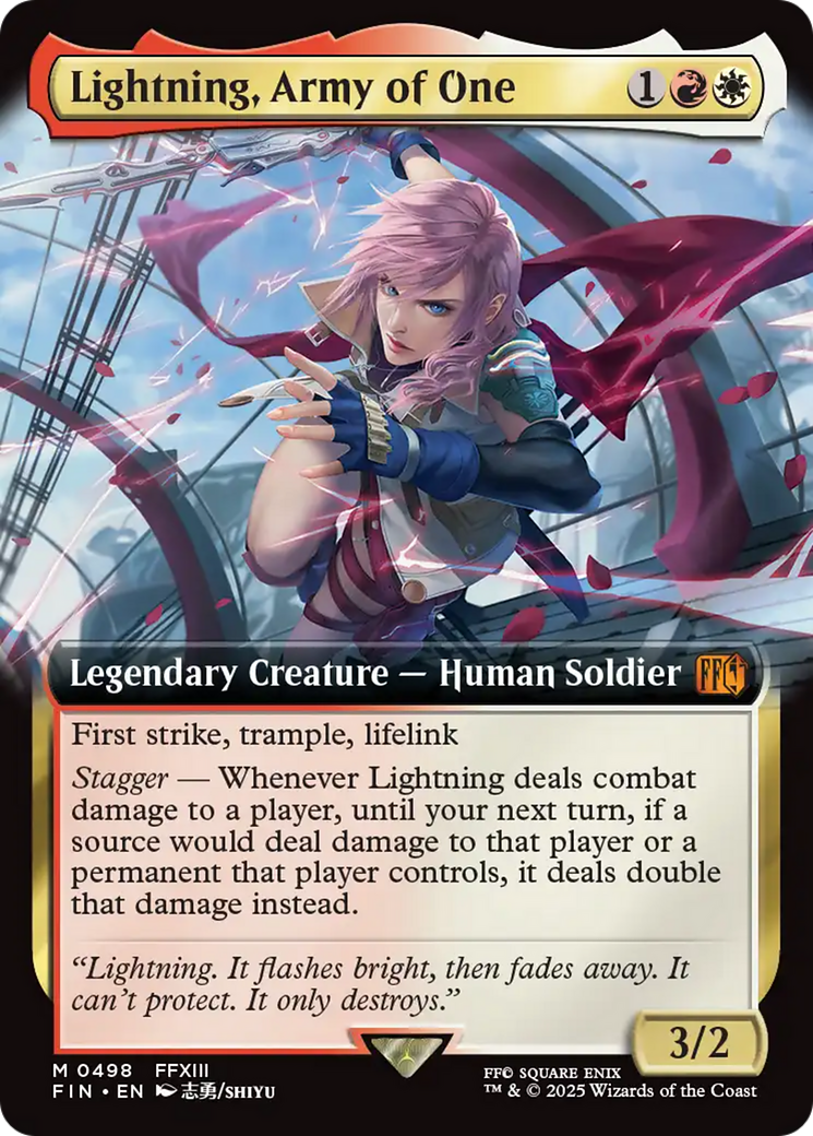 Lightning, Army of One (Extended Art) [FINAL FANTASY] | Galactic Gamez