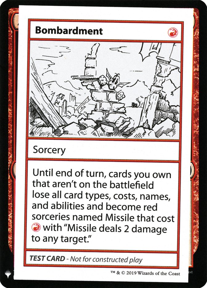 Bombardment [Mystery Booster Playtest Cards] | Galactic Gamez