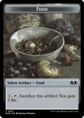 Rat // Food (0013) Double-Sided Token [Wilds of Eldraine Tokens] | Galactic Gamez