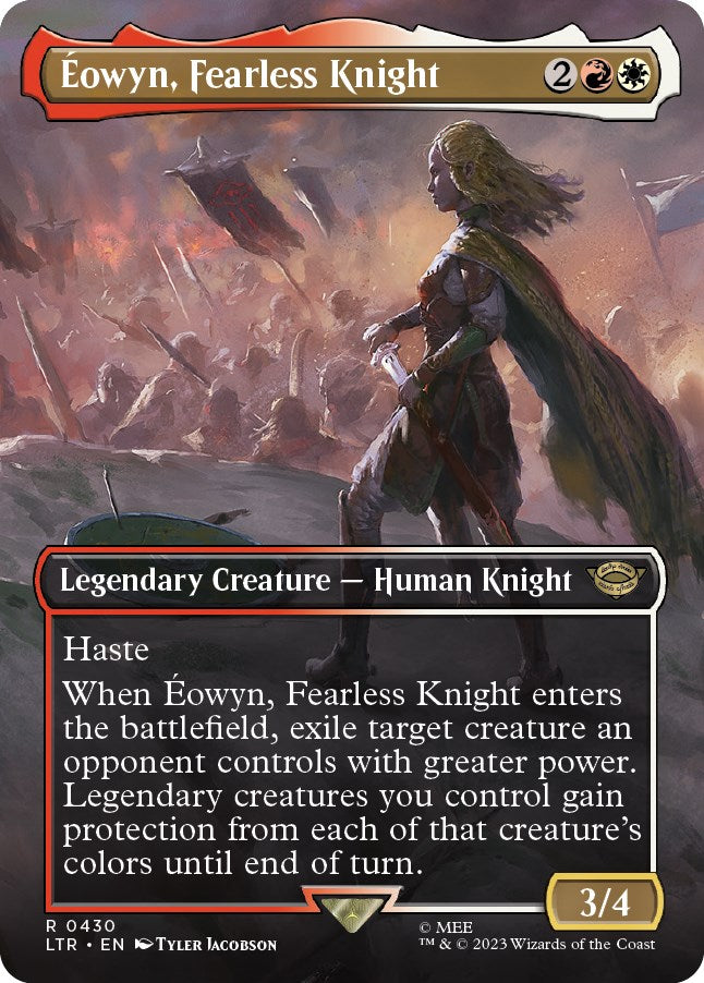 Eowyn, Fearless Knight (Borderless Alternate Art) [The Lord of the Rings: Tales of Middle-Earth] | Galactic Gamez