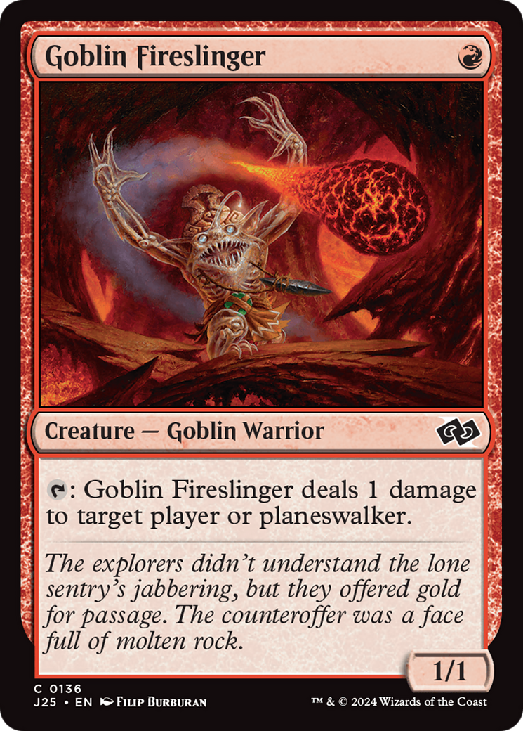 Goblin Fireslinger [Foundations Jumpstart] | Galactic Gamez