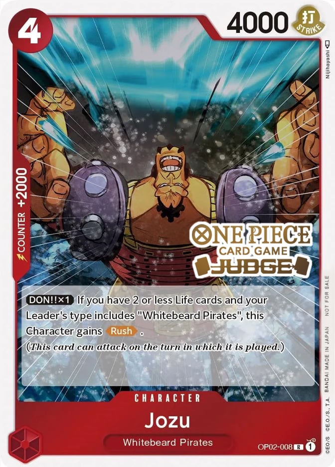 Jozu (Judge) [One Piece Promotion Cards] | Galactic Gamez