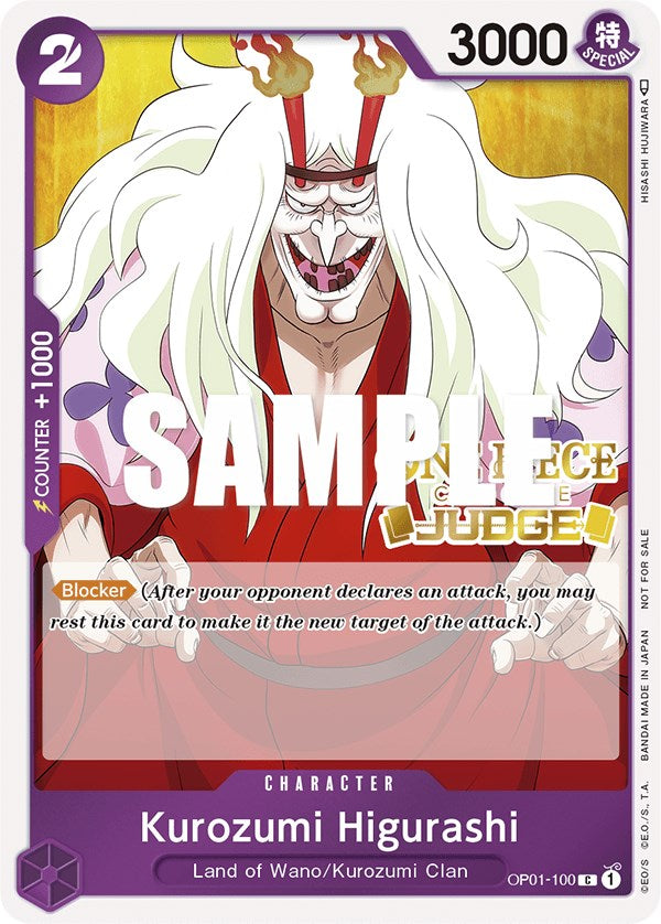 Kurozumi Higurashi (Judge) [One Piece Promotion Cards] | Galactic Gamez