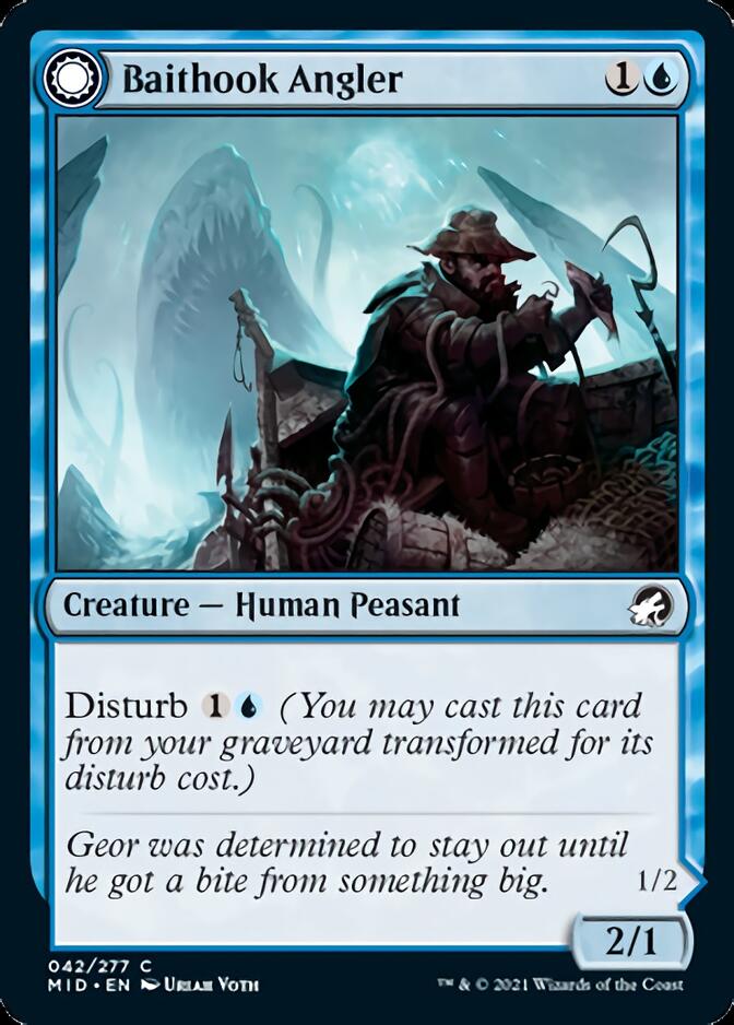 Baithook Angler // Hook-Haunt Drifter [Innistrad: Midnight Hunt] | Galactic Gamez