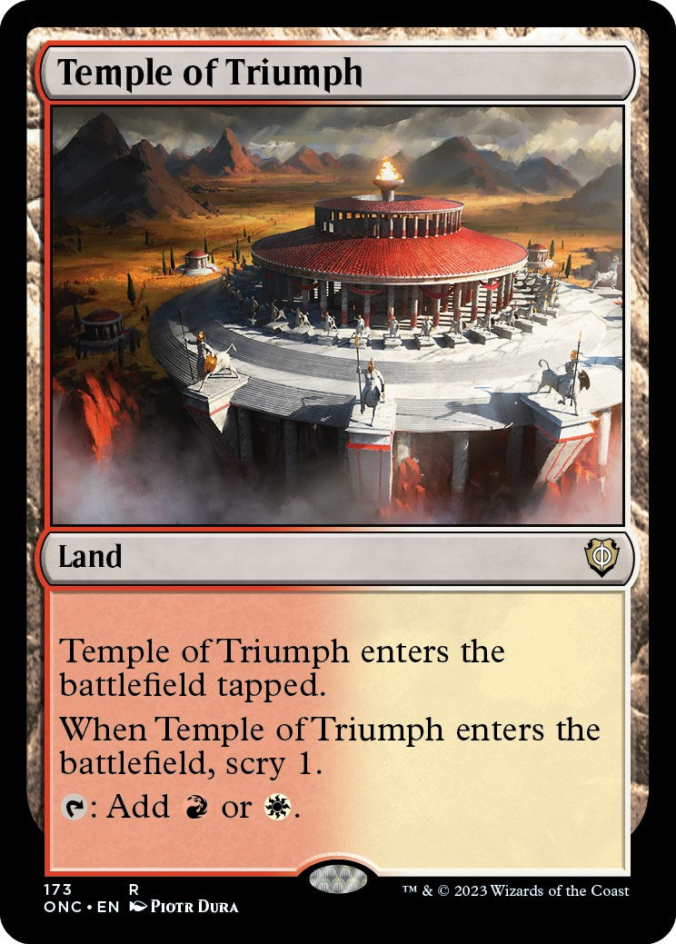 Temple of Triumph [Phyrexia: All Will Be One Commander] | Galactic Gamez