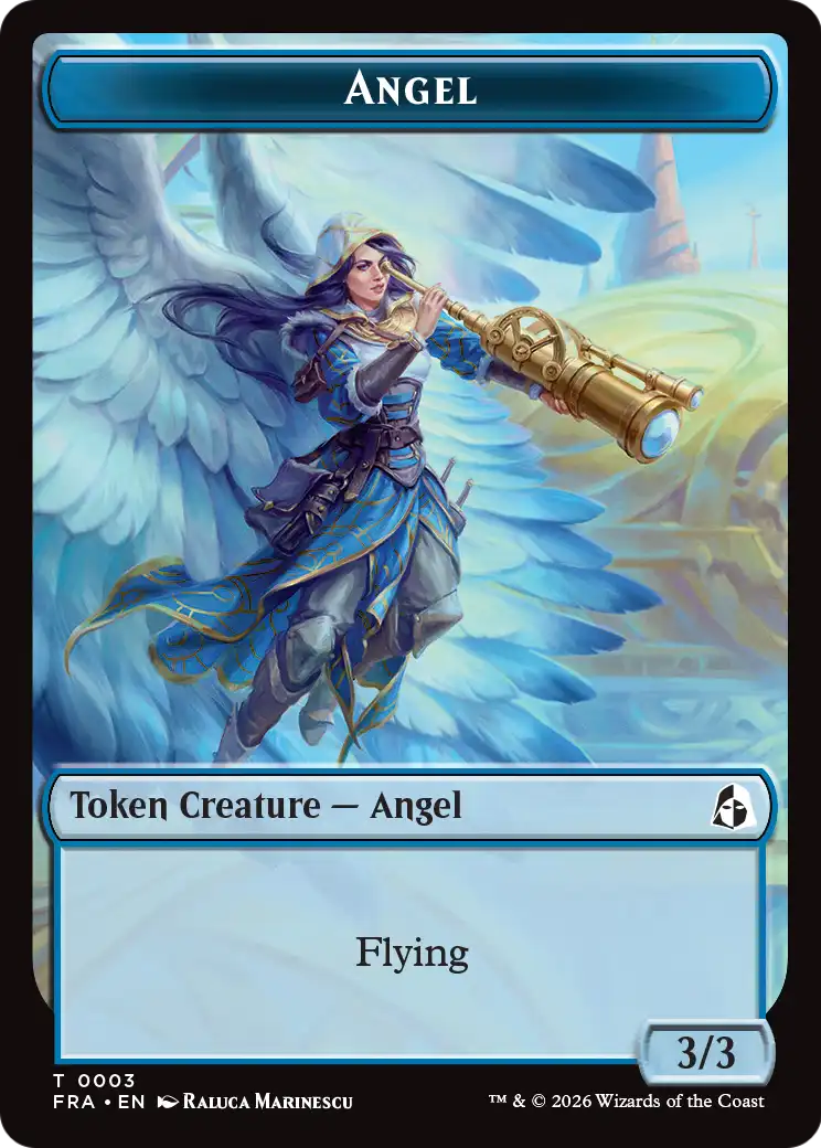 Angel (0003) // Treasure Double-Sided Token [Reality Fracture Tokens] | Galactic Gamez