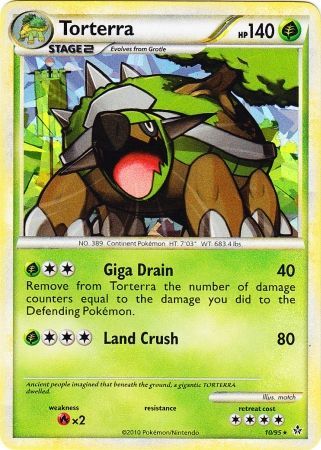 Torterra (10/95) (Cracked Ice Holo) [HeartGold & SoulSilver: Unleashed] | Galactic Gamez