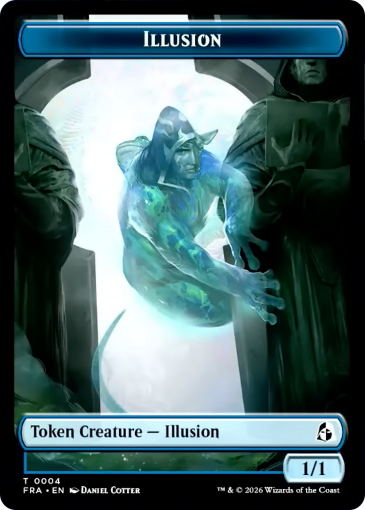 Illusion // Jace Double-Sided Token [Reality Fracture Tokens] | Galactic Gamez
