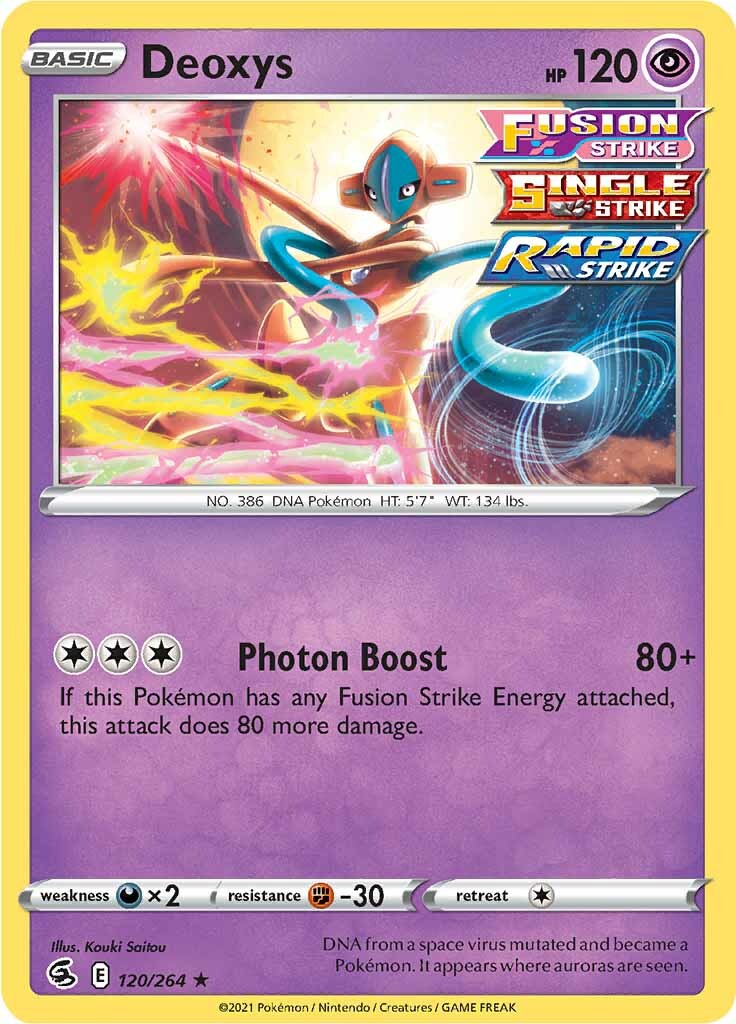 Deoxys (120/264) [Sword & Shield: Fusion Strike] | Galactic Gamez