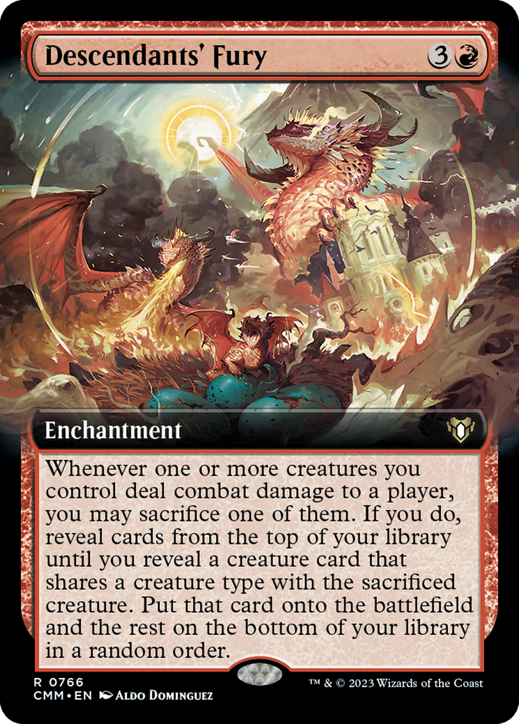 Descendants' Fury (Extended Art) [Commander Masters] | Galactic Gamez