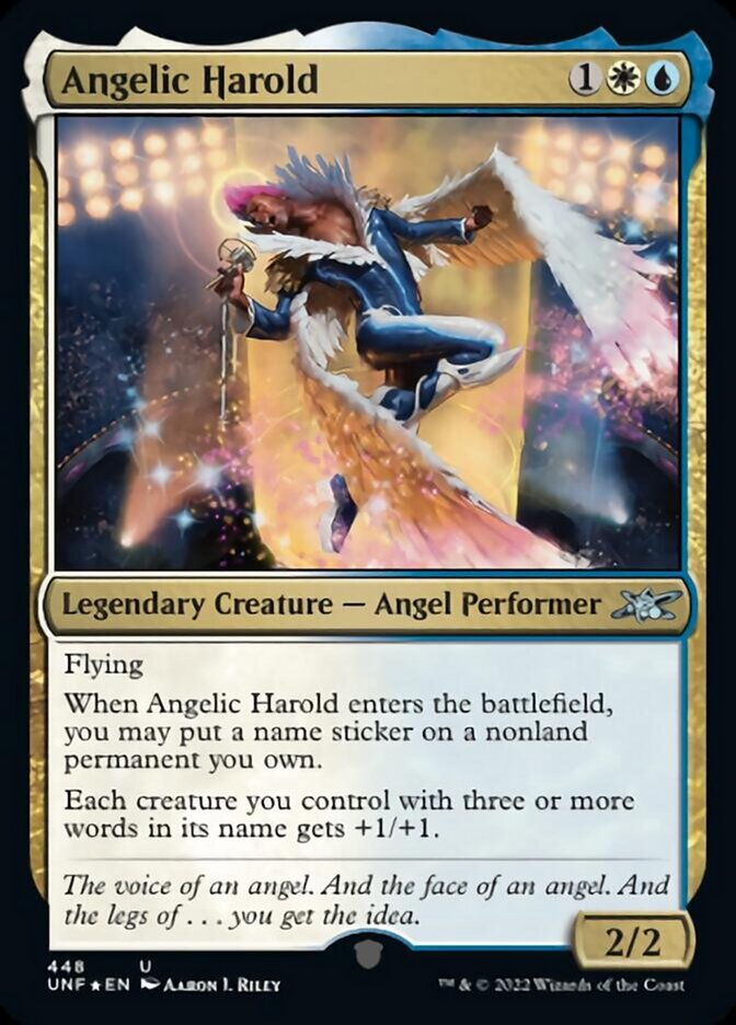 Angelic Harold (Galaxy Foil) [Unfinity] | Galactic Gamez