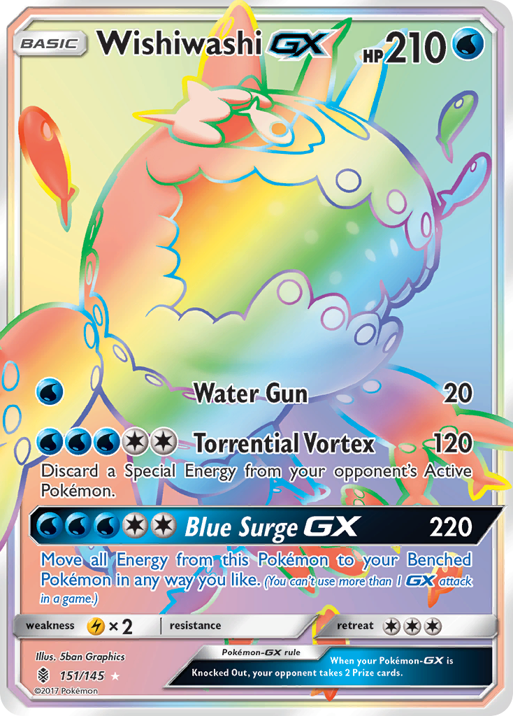 Wishiwashi GX (151/145) [Sun & Moon: Guardians Rising] | Galactic Gamez