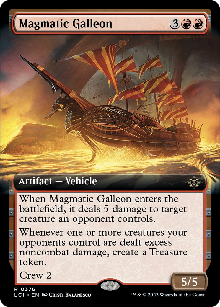 Magmatic Galleon (Extended Art) [The Lost Caverns of Ixalan] | Galactic Gamez