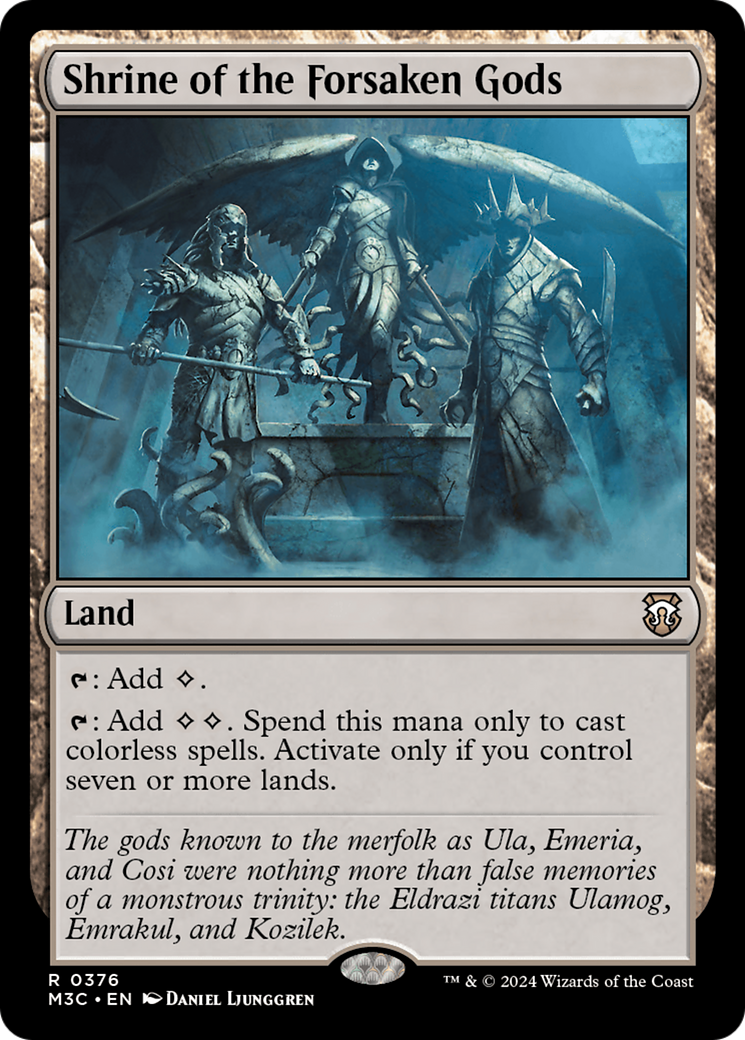 Shrine of the Forsaken Gods (Ripple Foil) [Modern Horizons 3 Commander] | Galactic Gamez