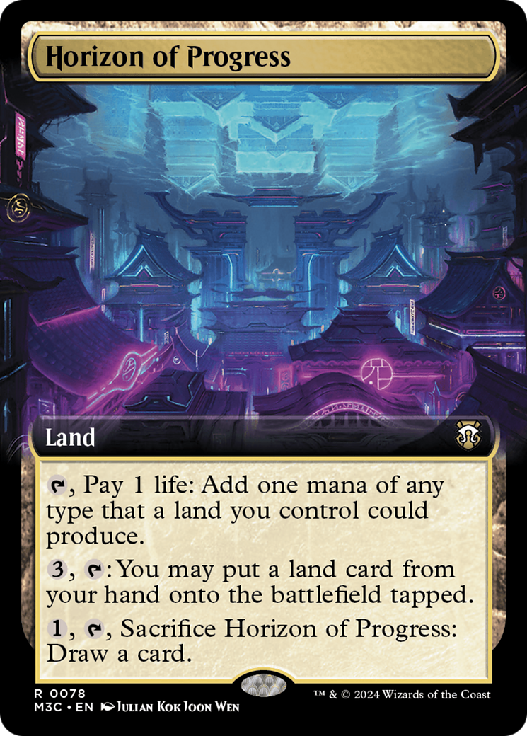 Horizon of Progress (Extended Art) (Ripple Foil) [Modern Horizons 3 Commander] | Galactic Gamez