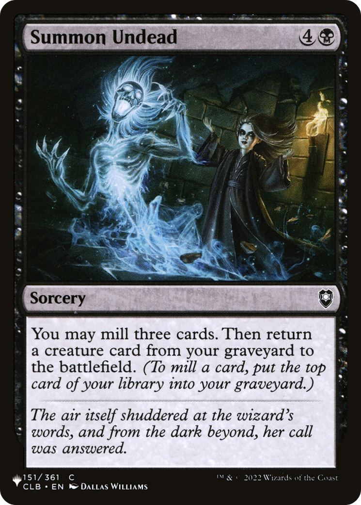 Summon Undead [The List] | Galactic Gamez