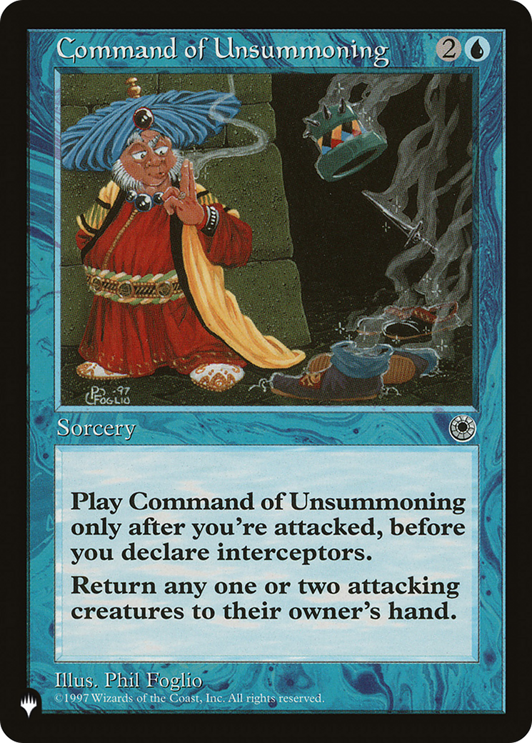 Command of Unsummoning [The List] | Galactic Gamez