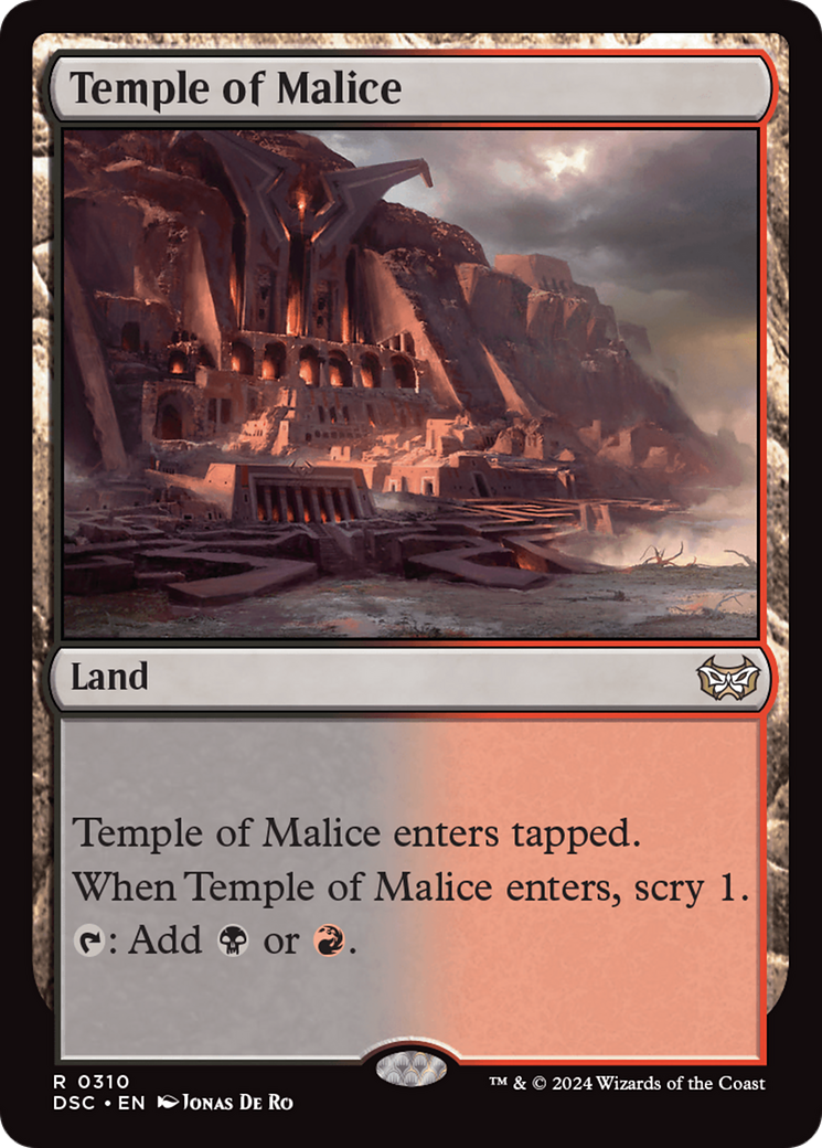 Temple of Malice [Duskmourn: House of Horror Commander] | Galactic Gamez