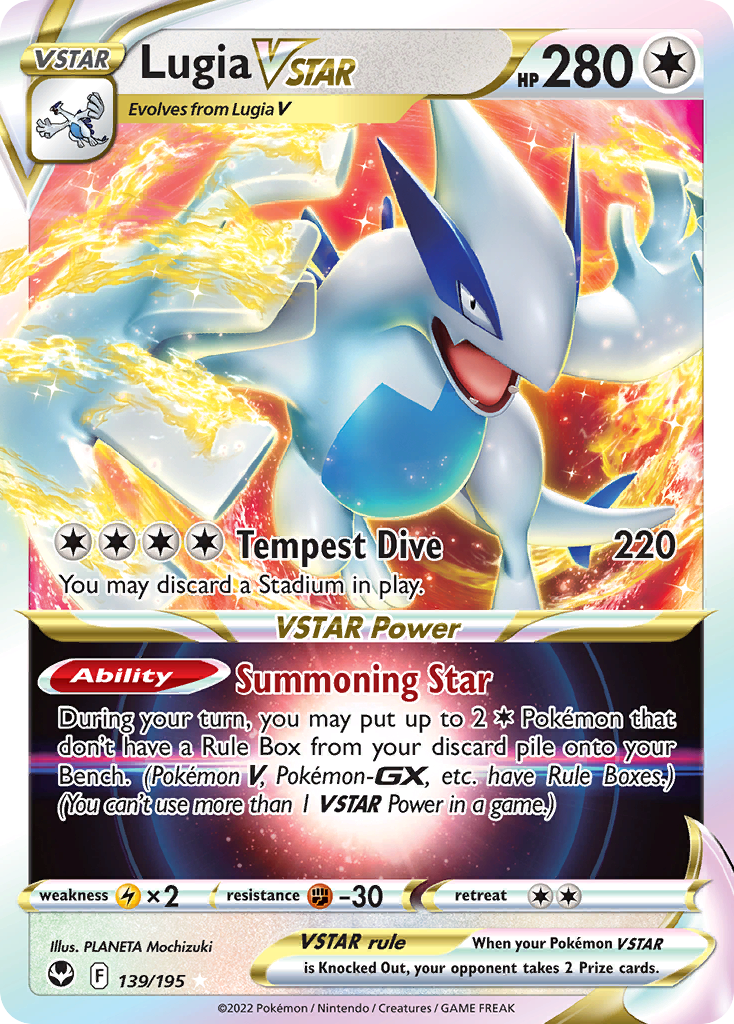 Lugia VSTAR (139/195) (Jumbo Card) [Sword & Shield: Silver Tempest] | Galactic Gamez