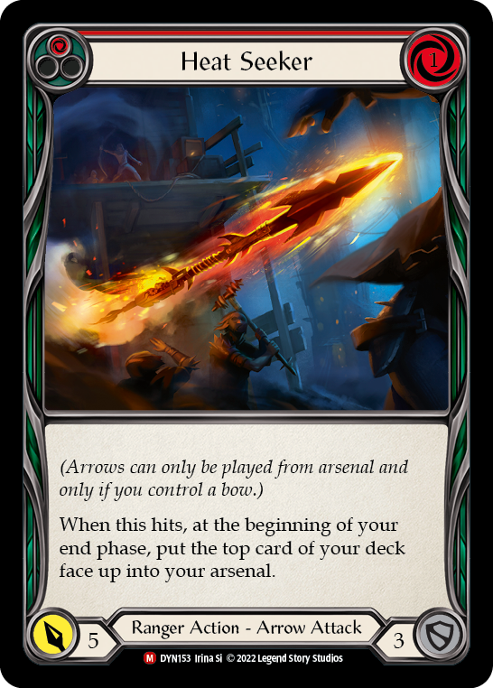 Heat Seeker [DYN153] (Dynasty)  Rainbow Foil | Galactic Gamez