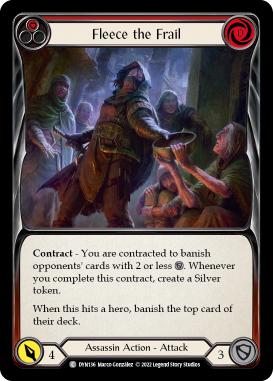 Fleece the Frail (Red) [DYN136] (Dynasty) | Galactic Gamez