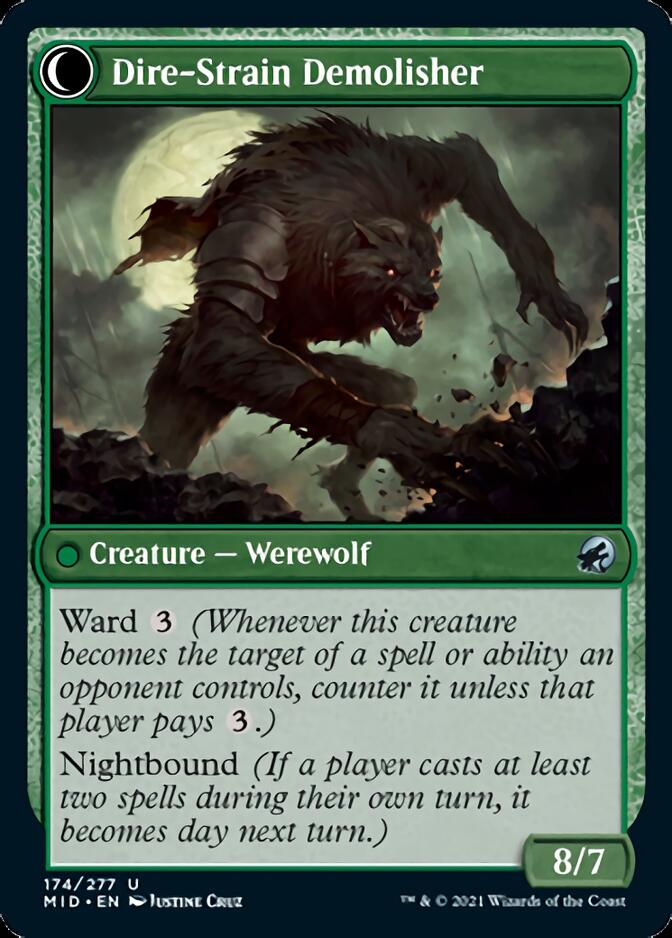 Burly Breaker // Dire-Strain Demolisher [Innistrad: Midnight Hunt] | Galactic Gamez