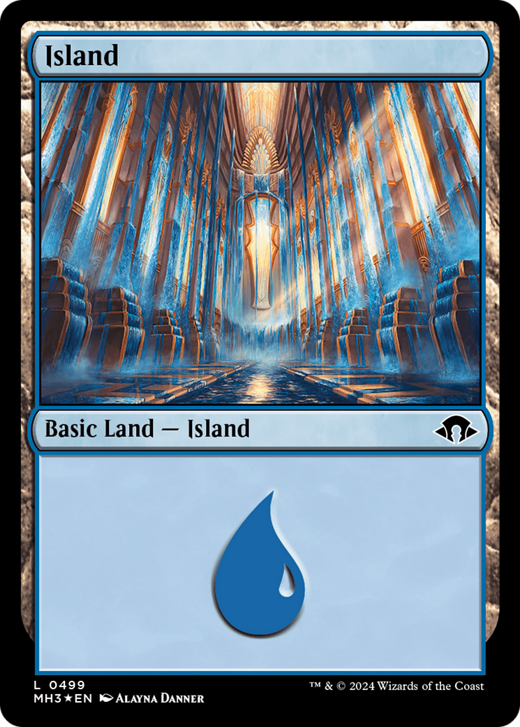 Island (0499) (Ripple Foil) [Modern Horizons 3] | Galactic Gamez