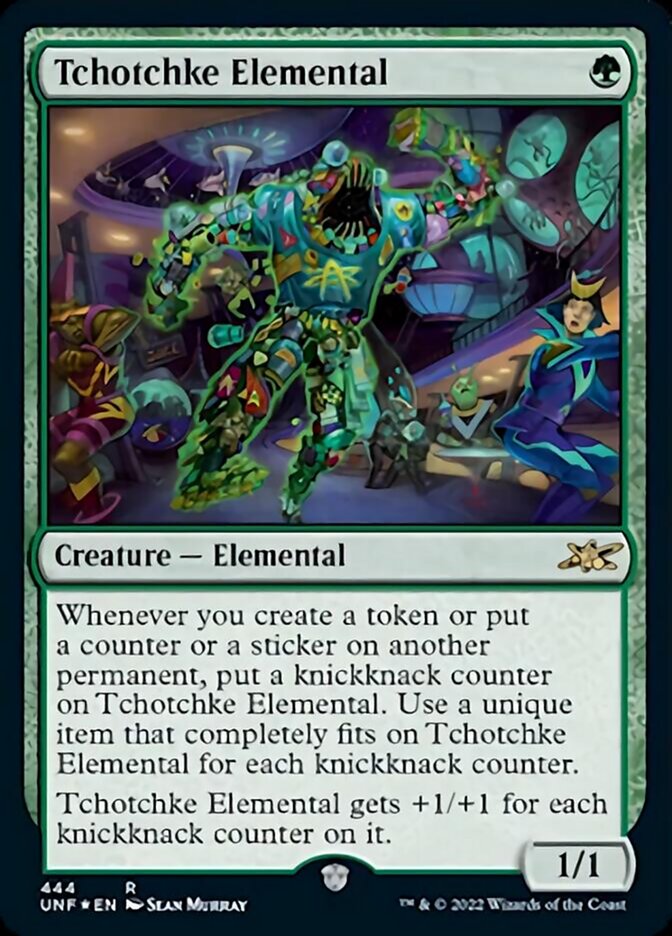 Tchotchke Elemental (Galaxy Foil) [Unfinity] | Galactic Gamez