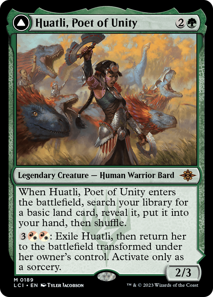 Huatli, Poet of Unity // Roar of the Fifth People [The Lost Caverns of Ixalan] | Galactic Gamez