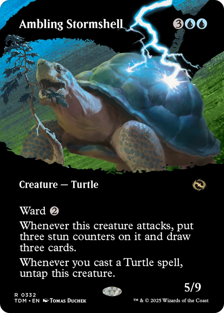 Ambling Stormshell (Borderless) [Tarkir: Dragonstorm] | Galactic Gamez