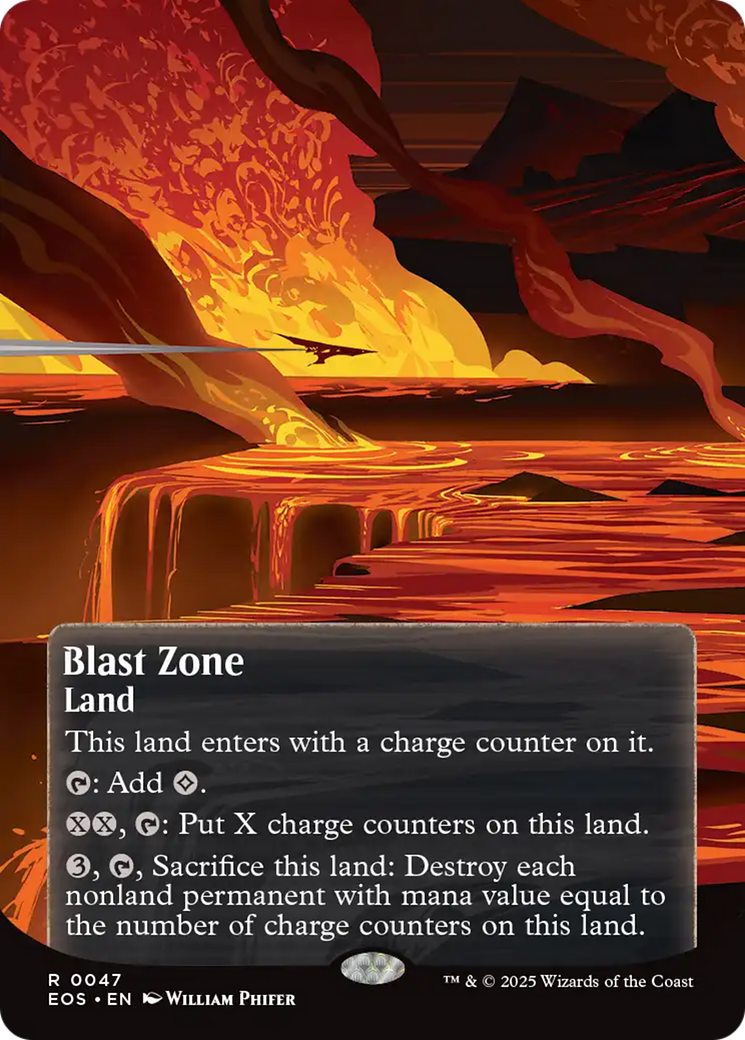Blast Zone (0047) (Borderless) [Edge of Eternities: Stellar Sights] | Galactic Gamez
