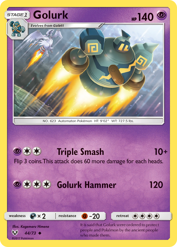 Golurk (44/73) [Sun & Moon: Shining Legends] | Galactic Gamez
