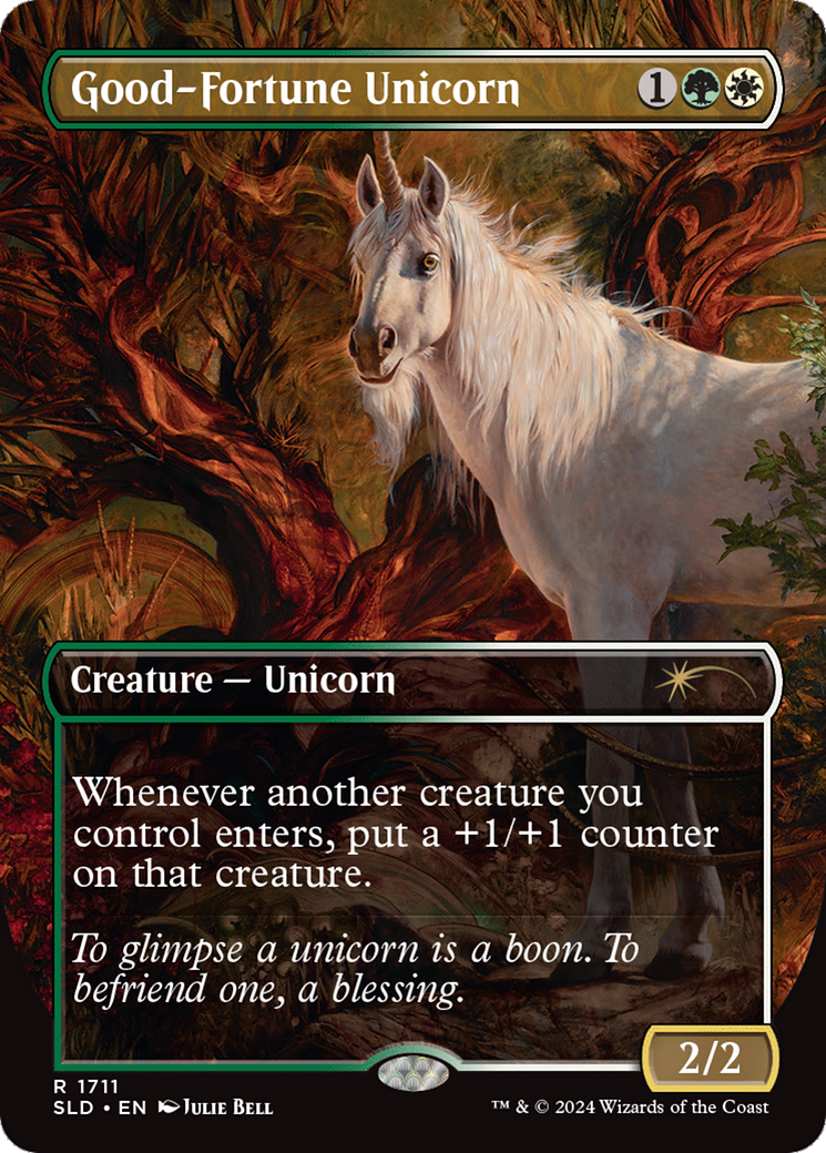 Good-Fortune Unicorn (Rainbow Foil) [Secret Lair Drop Series] | Galactic Gamez