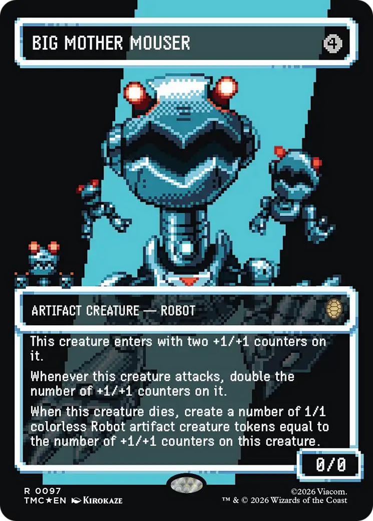 Big Mother Mouser (Borderless) (Surge Foil) [Teenage Mutant Ninja Turtles Commander] | Galactic Gamez