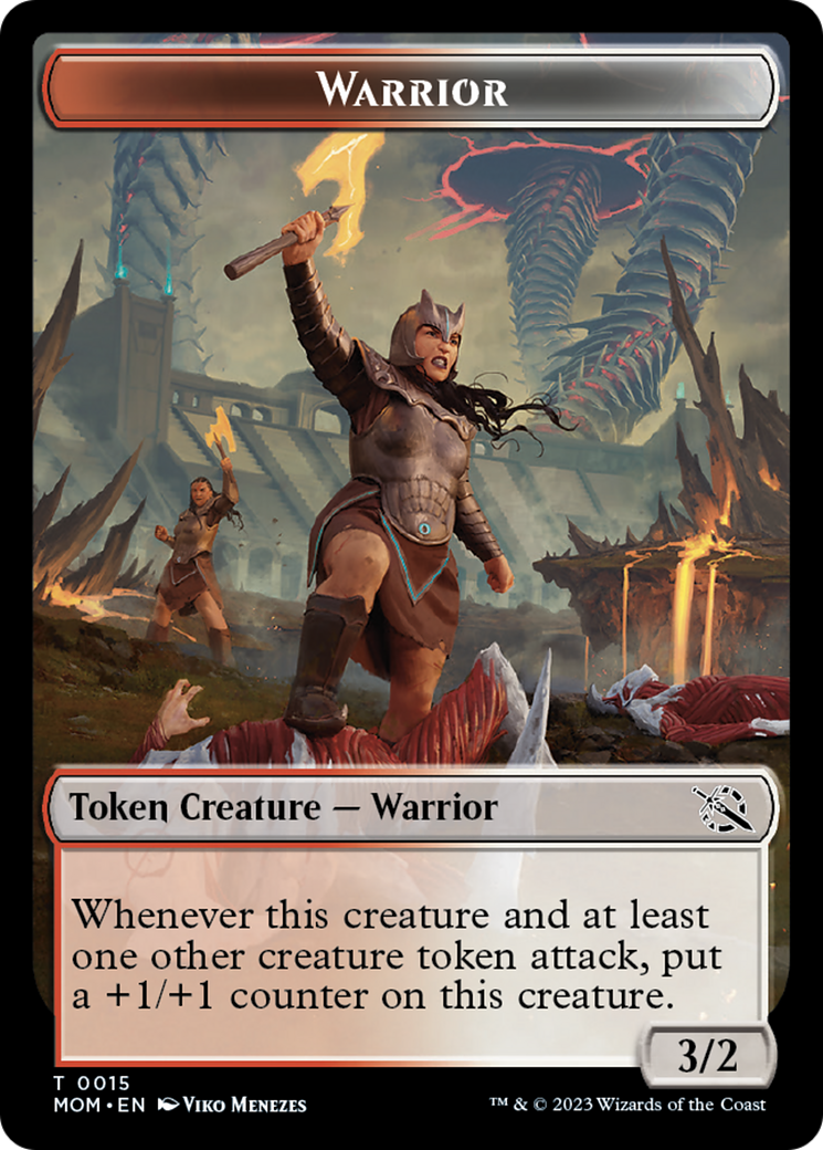 Warrior // Kraken Double-Sided Token [March of the Machine Tokens] | Galactic Gamez